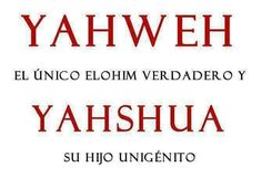 some type of font that is red and white with the words yahweh