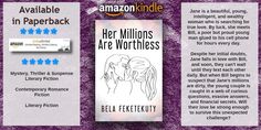 an advertisement for the amazon kind of book called her millions are worthlesses