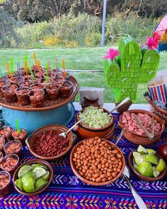 Botanas Mexicanas Ideas Fiesta, Candy Bar Mexicano, Sweet 16 Mexican Theme Fiesta Party, 30th Birthday Fiesta Mexican Party, Quince Mexican Candy Table, Fiesta Mexicana Ideas, Mexican Snack Foods