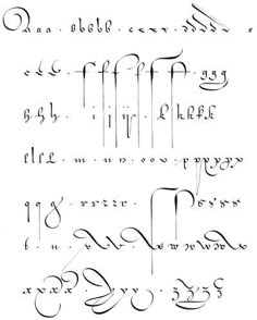 some type of calligraphy written in cursive writing, including the letters and numbers