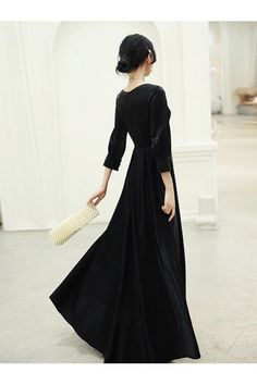 Shop Retro Long Black Vneck Velvet Evening Dress With Sleeves online. SheProm offers formal, party, casual & more style dresses to fit your special occasions. Classic Black Dress Formal, Formal V-neck Maxi Dress For Fall, Fall Party V-neck Maxi Dress, Fall Banquet Midi Dress V-neck, Fall V-neck Midi Dress For Banquet, Chic V-neck Maxi Dress For Banquet, V-neck Maxi Dress For Fall Party, Maxi Length V-neck Dress For Fall Party, Elegant V-neck Maxi Dress For Fall