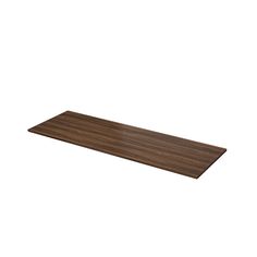 a wooden table top on a white background