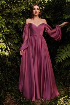 Long Sleeve Bridesmaid Dress, Long Sleeve Chiffon Dress, Tall Height, Off Shoulder Evening Dress, Cinderella Divine, Unique Prom Dresses, Timeless Dress, فستان سهرة, Full Length Dress