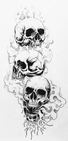 Skull Tattoo Stencil, Skull Drawing Tattoo, Lowrider Drawings, Ali Campbell, Skull Tattoo Flowers, Owl Tattoo Drawings, Voodoo Art, Skull Art Tattoo, Chameleon Art