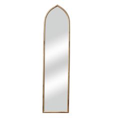 an arched mirror on a white background