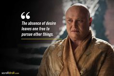 an image of a man with a quote on it that says, the abundance of destre leaves one free to pursue other things