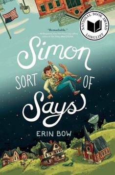 the book cover for simon sort of says by ern bow, with an image of a