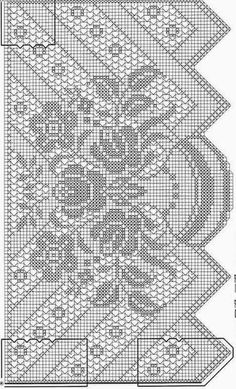 a cross stitch pattern with an intricate design