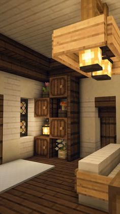 Crafting Room Ideas Minecraft, Cozy Minecraft Cottage Interior, Decorating Minecraft House, Minecraft Base Room Ideas, Cute Minecraft Builds Survival, Cute Minecraft Fireplace, Minecraft House Interior Cottagecore, Minecraft Kitchen Vanilla, House Decorations Minecraft