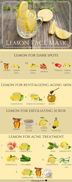 Lemons are rich in vitamin C and the flavonoids are said to contain antioxidants, which is why lemon face mask is useful for many skin problems. Lemon Facial, Lemon Face, Lemon Face Mask, Skin Care Routine For 20s, Face Mask Recipe, Exfoliating Scrub, Homemade Face Masks, Homemade Face, Skin Problems