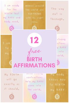 the top ten free birth affirmations