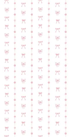 pink bows on white background fabric