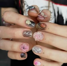 Short Asian Nail Art, Short Japanese Nails, Japanese Manicure, Japanese Nail, Asian Nails, Manicure Inspiration, Japanese Nail Art, Japanese Nails, Nail Ring