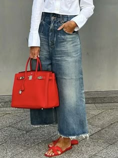 Urban Chic Denim Wide-Leg Jeans Wide Leg Jeans And Loafers Outfit, Plus Size Women Fashion, Jean Outfit Ideas, Dressy Jeans Outfit, Wide Leg Jeans Outfits, Denim Jeans Ideas, Online Fashion, Wide Leg Jeans Outfit, Looks Jeans