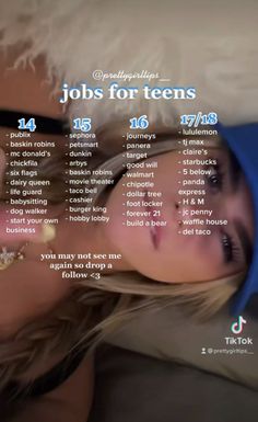 not mine #jobs #teens #jobsforteens Where To Work As A Teen, Jobs For 17 Yrs Old, Classes To Take, Hey Pookie Trend, Jobs For 13 Year, Jobs For 15 Year, Summer Job Ideas For Teens, Jobs That Hire At 15, How To Start A Small Business For Teens