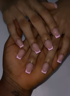 Pin French Tip Nails, Bridal Nail Ideas Acrylic, Frenchies Acrylic Nails Short, French Tip Nails Trendy Square Short, Short Nail Ideas Acrylic Square Pink, Cute Overlay Nail Ideas, Blush Pink Acrylic Nails Short, Short Acrylic Nails For Beginners, Short Classy Nails Acrylic Square French Tip