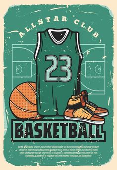 a basketball jersey and shoes with the number 23 on it in front of a green background