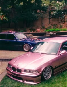 Bmw E36 Aesthetic, Pink Bmw, Bmw E24, Dream Cars Bmw, Bmw E38, Classy Cars, Pink Car, Bmw E30, Pretty Cars