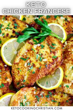 This Keto Chicken Francese features tender juicy chicken cutlets sautéed in a garlic lemony butter sauce that's quick and easy to make. It's perfect for busy weeknights! Chicken Francese, Yum Sauce, Yum Yum Sauce, Chicken Food, Chicken Cutlets