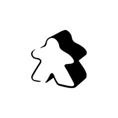 a black and white logo with the shape of a dog's head, on a white background