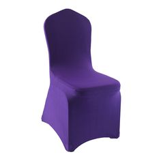 a purple chair with a white background