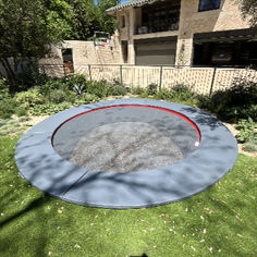 MaxAir Trampolines' in-ground nova trampoline. The only circular class 3 trampoline bed in existence. In Ground Trampoline, Spring Steel, Packaging