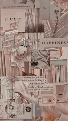 a collage of images with words and pictures on them that say happiness in different languages