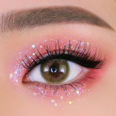 Beauty And Cosmetics, Pink Eye Makeup, Kawaii Makeup, Ulzzang Makeup, Asian Eye Makeup