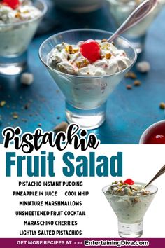 Pistachio Fruit Salad (or Watergate Salad) Green Fluff Salad, Pistachio Fruit Salad, Green Fluff, Pistachio Fluff, Christmas Turkey Recipes, Watergate Salad, Fluff Salad, Pistachio Salad, Pineapple Desserts