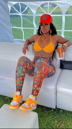 Cute Festival Outfits Black Women, Shades Of Blue Outfits For Women, Festival Outfit Black Women, Music Festival Outfits Black Women, Dreamville Festival Outfits, Festival Outfits Black Women, Dancehall Outfits, Dresses Design Ideas, Cookout Outfit