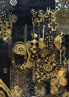 Paintings Of Black Women, Golden Painting, Gold Leaf Art, Soyut Sanat Tabloları, 24 Karat Gold, New York Art, Gold Wall, Contemporary Abstract Art