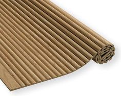 a roll of wood slats on a white background