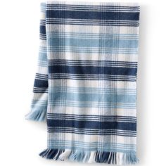 All you need to do is wrap up in this cozy, heavyweight throw that offers you a touch so close to real cashmere, you nearly won't believe it. But unlike true cashmere, you can machine wash and dry CashTouch! With a yarn-dyed plaid pattern that clings to color and gorgeous fringe trim, it's a seasonal staple from look to feel. Family Women, A Monogram, Fringe Trim, Sports Blazer, Blue Ivory, Cashmere Coat, Junior Dresses, Slate Blue, Pant Shirt