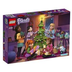 the lego friends christmas tree is in its box