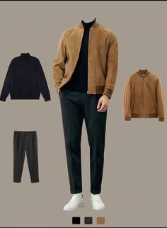 #CasualAcademia #OversizedFit #StreetwearFashion #MinimalStyle #ComfyOutfit #90sVibes #Joggers #EffortlessStyle #FallFashion #RetroAesthetic #MoccasinsStyle #LaidbackLook Winter Semi Formal Outfit Men, Mens Styling Tips, Slacks Outfit Casual Men, Classy Outfits Men 2024, Beige Jacket Outfit Men, Beige Pants Outfit Men, Men Formal Outfit Classy, Winter Outfit Casual, Man Street Style