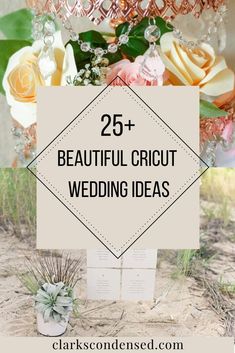 25+ Beautiful Cricut Wedding Ideas Cricut Wedding Ideas, Cricket Wedding, Diy Vinyl Projects, Mom Kitchen, Diy Wedding Ideas, Using Cricut, Cricut Wedding, Wedding Crafts Diy