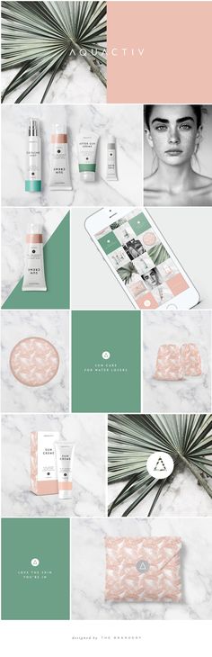 the website design is designed to look like it's being used for beauty products