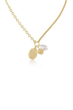 18kt gold plated Steel + Zinc Freshwater Pearl 20 Inches + 5 Inch extender Gold Trendy Initial Necklace, Gold Charm Necklace With Initials, Jewellery Stack, Pearl Necklace With Initial Pendant, Gold Initial Pendant Jewelry With Pearl, Gold Initial Pendant Pearl Necklace, Surfing Necklace, Jeweled Shoes