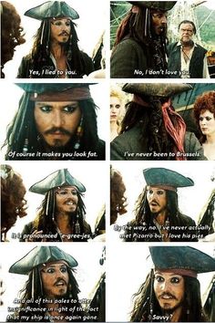 captain jack sparrow in pirates of the carraige, with caption that says i'm not there you