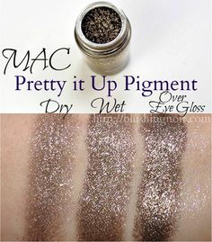 MAC Pretty It Up Pigment Swatches // Cinderella Collection Mac Brush, Cinderella Collection, Mac Lipstick Swatches, Mac Cosmetics Eyeshadow