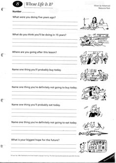 a worksheet with pictures on it to help students understand what they are doing