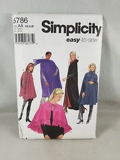 the sewing pattern for an easy - to - sew jacket and cape is shown