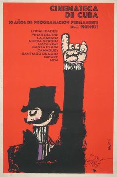 a movie poster with a man holding his hand up