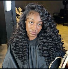 Wand Curl Sew In, Leave Out Sew In Weave Curly, Flip Over Wand Curls, Curls With Natural Hair, Curly Flip Over Wig, Deep Side Part With Curls, Curly Flip Over Method Sew Ins, Curly Sew In Weave With Leave Out, Leave Out Hairstyles