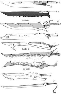 an image of different types of knives