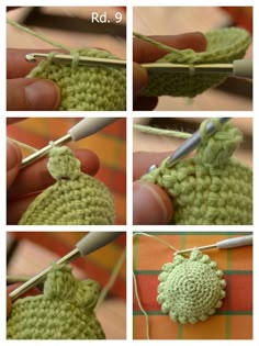 the steps to crochet an apple