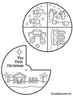 the first christmas coloring page for children