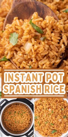 instant pot spanish rice is an easy and delicious side dish