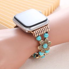 100% brand new and high quality Fashion Look, Multi-color selection - Change a Band, Change a Look, highlight your personality. Material:Turquoise，Alloy, elastic rope Eelastic strap designed for wrists 5.5"-6.5"(13cm,not includes the Dial length). Compatible for Apple Watch Series 9 8 7 6 5 4 3 2 1 SE Smartwatch Bracelet Band size 42mm 44mm 45mm 49mm It's a good choice as an exquisite and shiny gift for any occasion like Christmas, Thanksgiving Day, Mother's Day, Father’s Day and so on Watch Band only, other accessories demo in the picture is not included This strap gives your Watch a new look, luxurious, elegant, elegant and durable. It is the perfect gift for birthday, Valentine's Day, Christmas, Thanksgiving, etc. Package includes: 1 x watch band Beaded Apple Watch Bands, Beaded Watches, Elastic Rope, Craft Stuff, Apple Watch Series, Turquoise Beads, Christmas Thanksgiving, Quality Fashion, Apple Watch Bands