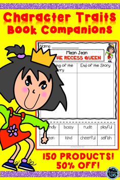 Save 50% off with this Character Traits Activities Book Companion Bundle! This bundle has everything you need to help teach character traits, physical traits and feelings of characters! 150 products are included in this bundle for popular stories, which is jam packed full of no prep character traits and physical traits printables, graphic organizers, anchor charts, task cards, games, sorting activities, worksheets and lots more! #charactertraitsactivities #bookcompanions #charactertraits The Kissing Hand, Higher Order Thinking Skills, Kindergarten Themes, 4th Grade Classroom, 3rd Grade Classroom, Character Traits, Book Companion